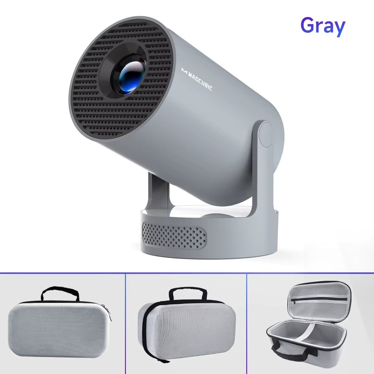 Projector Android 11 4K 1280*720P HY300 Pro + Dual Wifi 260ANSI 180°Flexible BT5.0 Cinema Outdoor Portable Projector