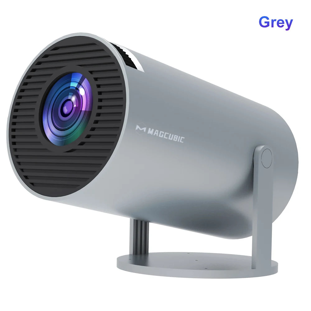 Projector Android 11 4K 1280*720P HY300 Pro + Dual Wifi 260ANSI 180°Flexible BT5.0 Cinema Outdoor Portable Projector