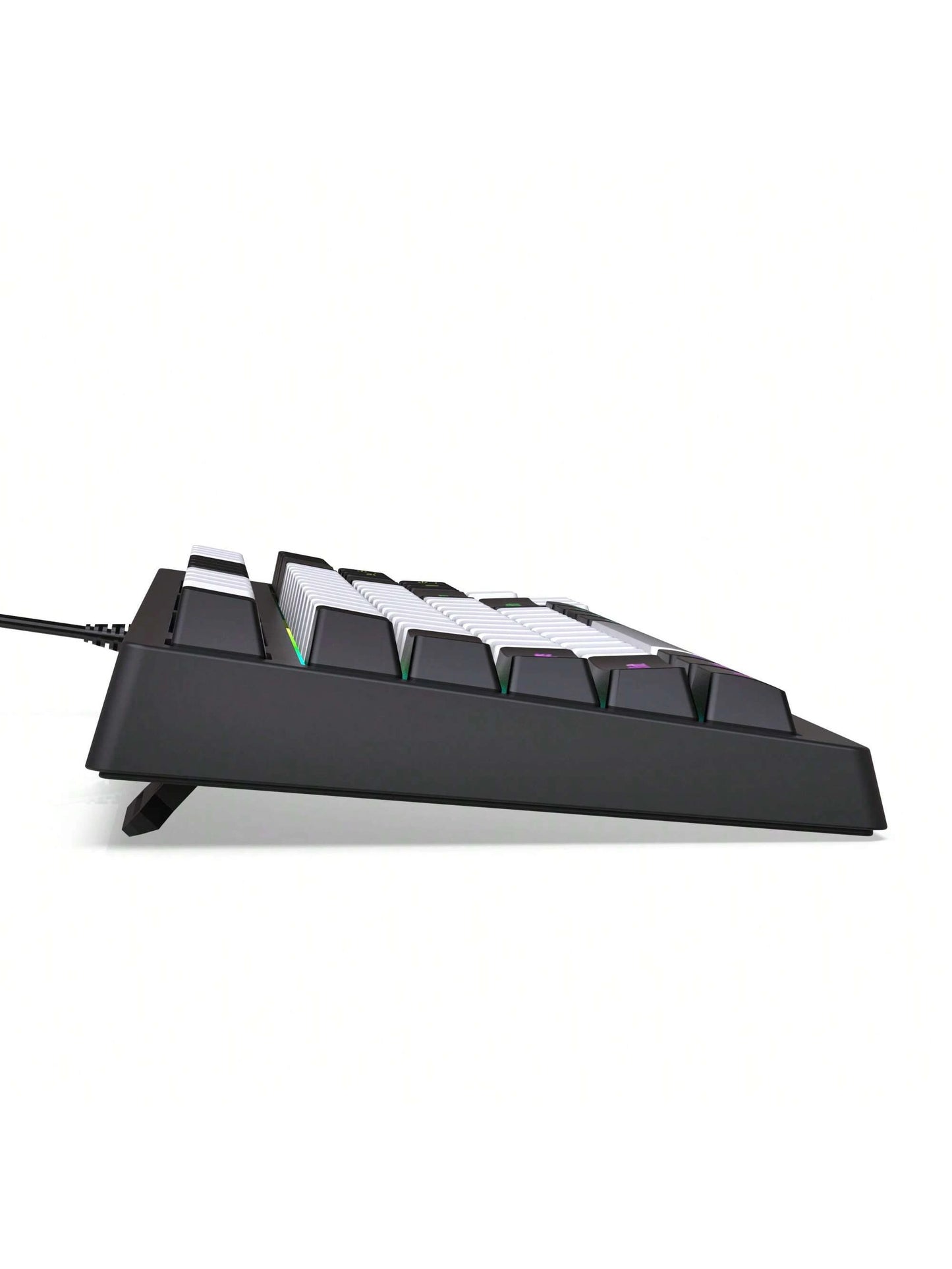 Snpurdiri Snpurdiri Rgb Illuminated, Compact Gaming Keyboard, Usb Cable 87-Key Gaming Keyboard, Led Rainbow Backlit Keyboard, Membrane Keyboard, Suitable for Laptop, Pc Gaming, and Work Keyboard